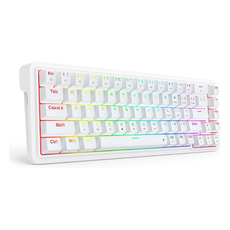 Gaming Keyboard No Noise - K709メカニカルゲーミングキーボード,有線,RGB,68キー,Redragon-K709 rgb,3層ノイズ抑制,ホットスワップ,65%