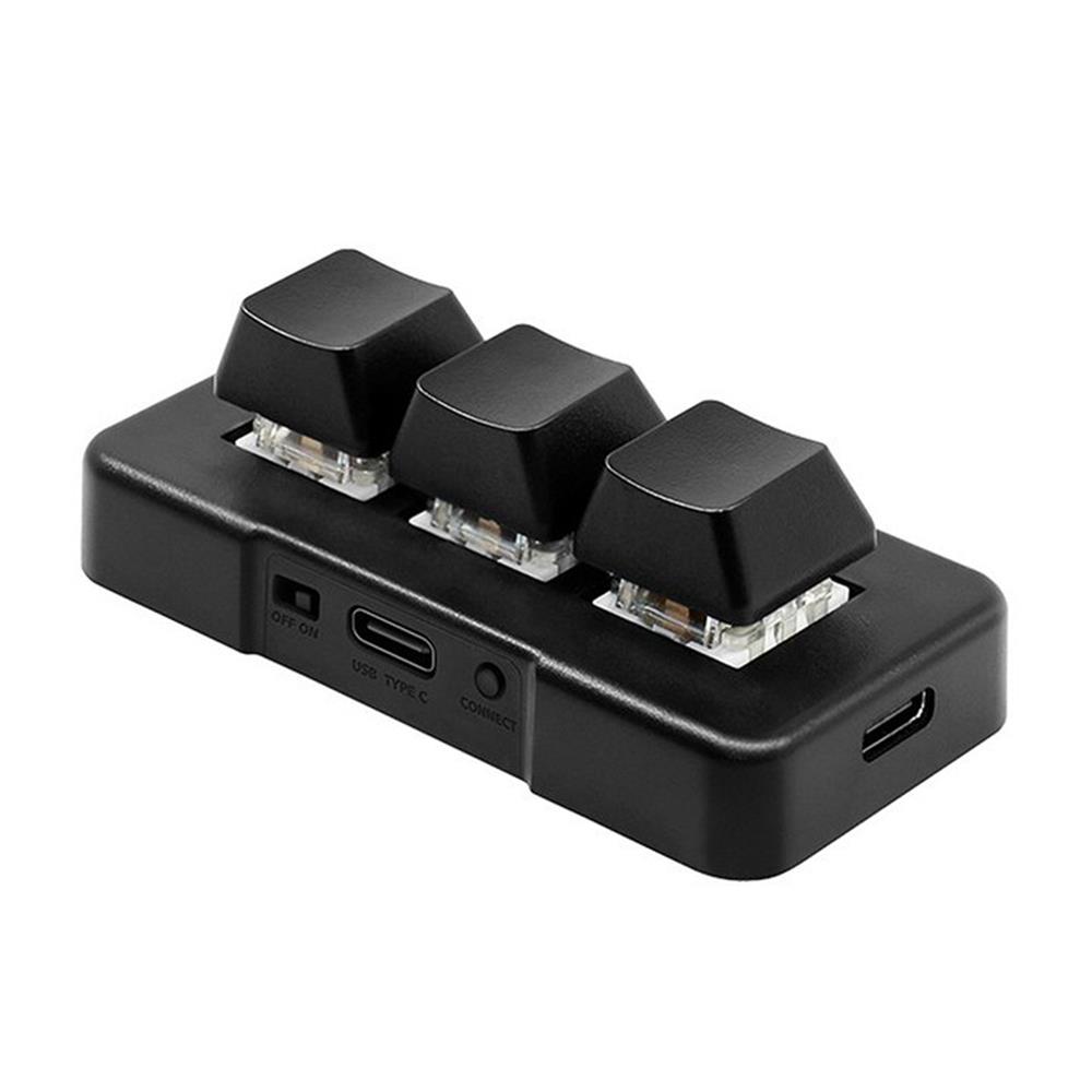 Gaming Keyboard Mobile - メカニカルブルースイッチ付き小型キーボード,3キー,USB,MK321-Pro g,BT,オフィス,ゲーム,マルチメディアに適しています,2.4