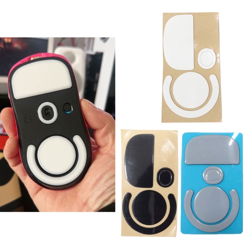Logitech Mouse G Pro X Superlight - マウスグライドとフットパッド、マウススケート、丸い湾曲したエッジ、Logitech g pro xスーパーライト用ステッカー、1セット