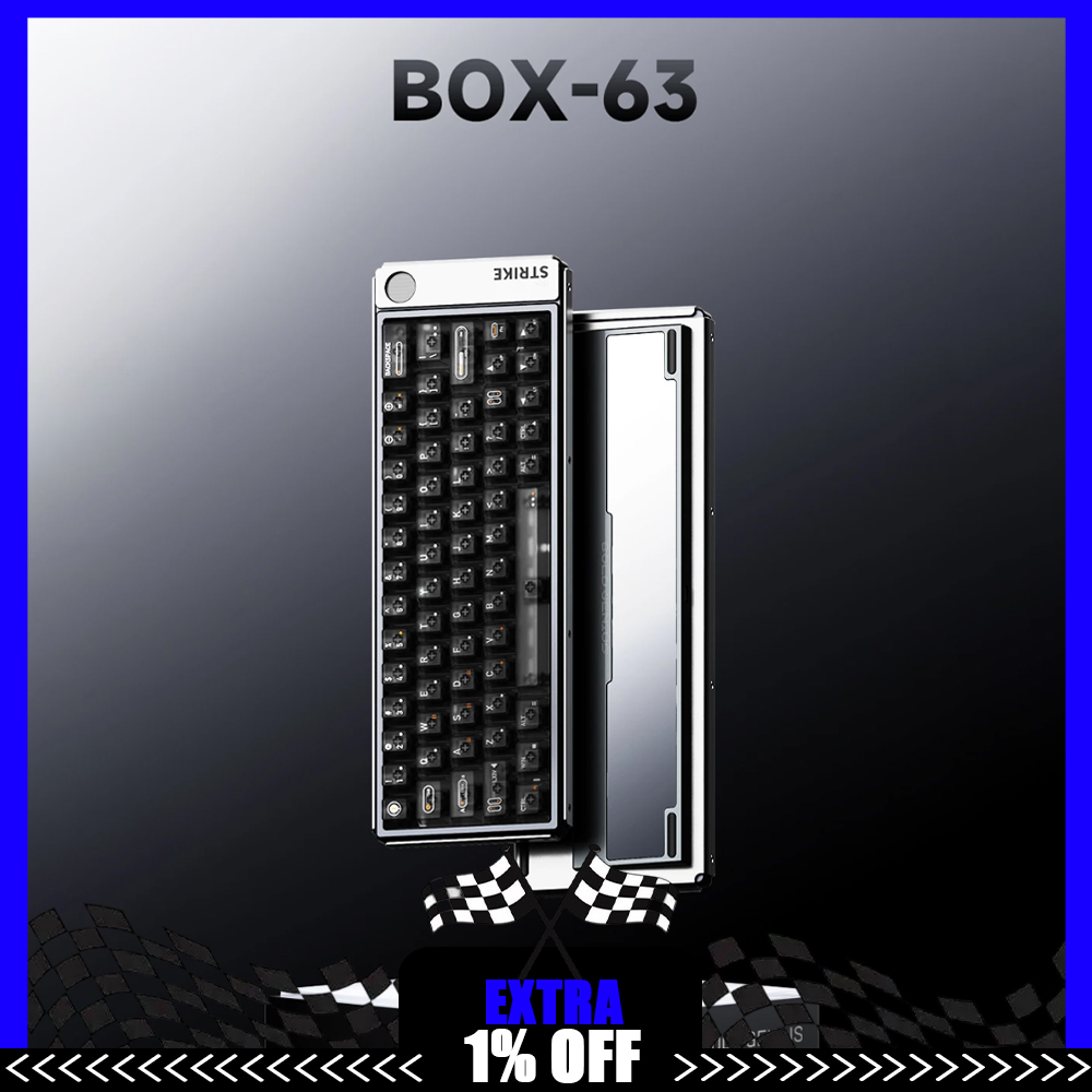 Gaming Keyboard Hall Effect Switches - AULA BOX63 メカニカルキーボード ホール効果スイッチ ゲーミングキーボード 8000Hz