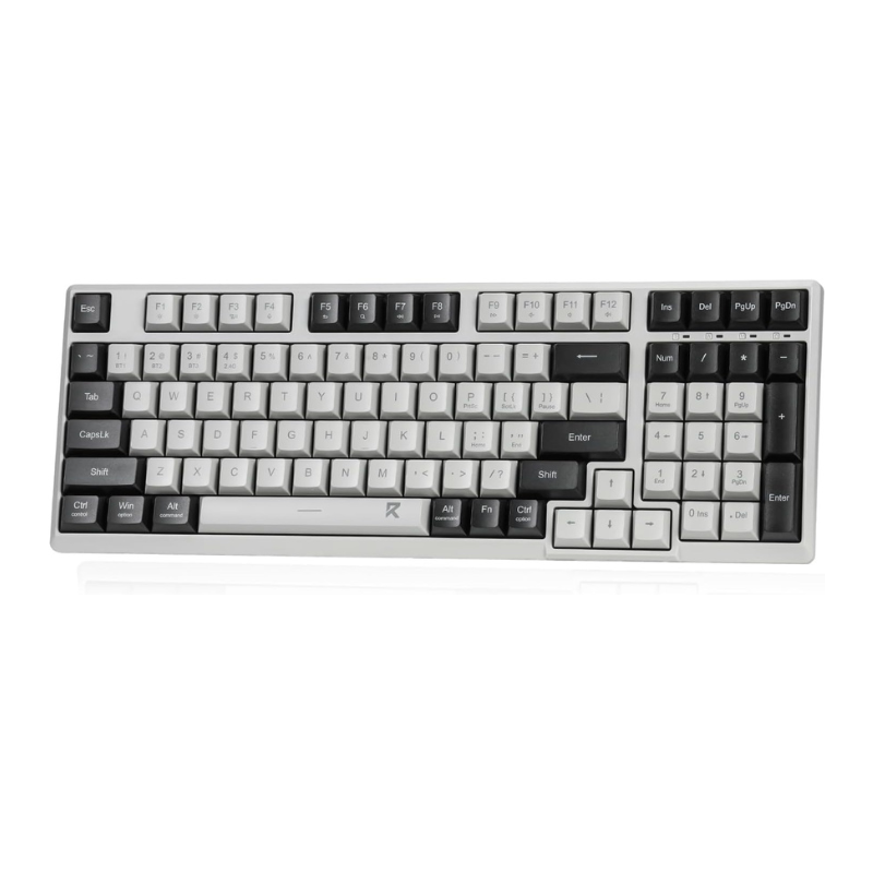 Gaming Keyboard Mobile - 薄型ワイヤレスキーボード,Redragon-BK7114 g,2.4モデル,コンピューター,BT,98キー,スリム,オフィス,PC,はさみ,触覚,サイレント,キーストローク