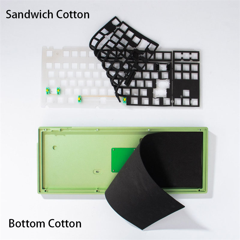 Gaming Keyboard No Noise - メカニカルキーボードサンドイッチ綿底綿 PORON サイレントソフトパッド Pc ゲーマーカスタムサウンドダンパーフォームアンチノイズ Teclado