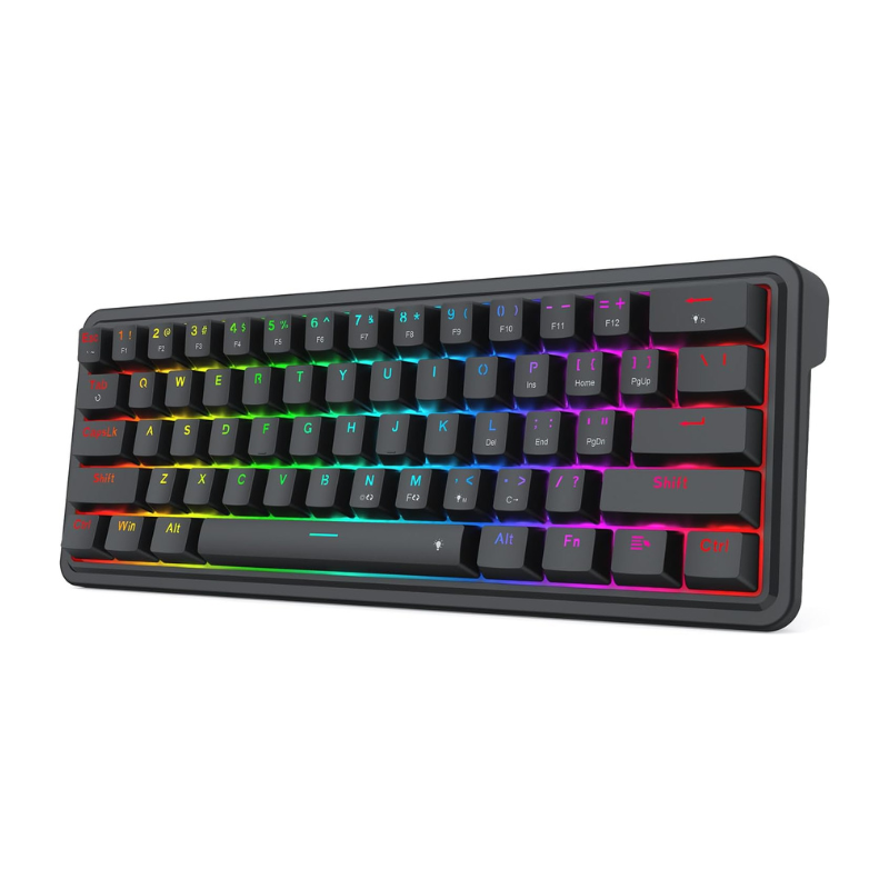 Gaming Keyboard No Noise - Redragon K722 60% 有線ガスケット RGB ゲーミング