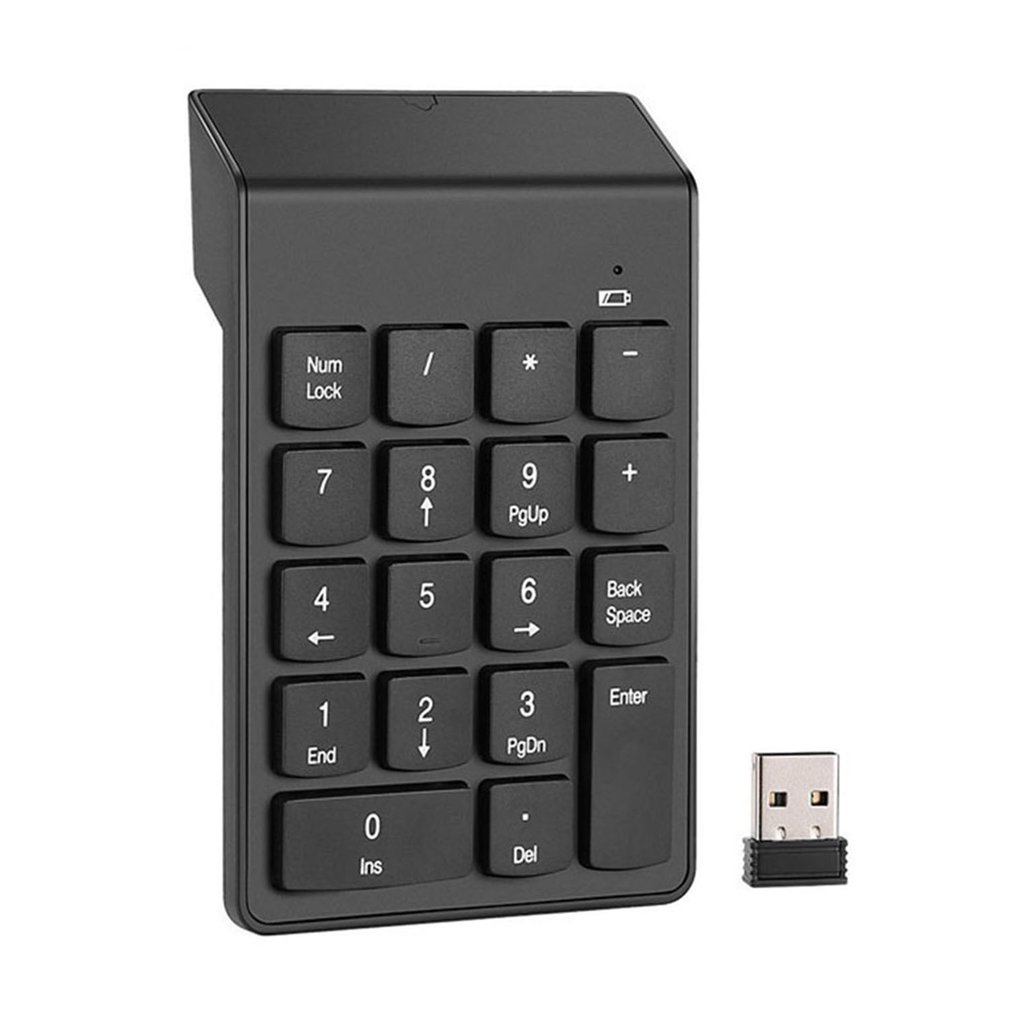 Gaming Keyboard Half - 18 キー 2.4 グラムワイヤレスキーボードミニデジタル数字キーパッド会計金融数値スマートキーパッドラップトップノートブック