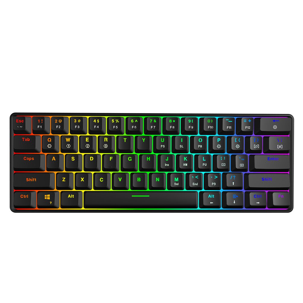 Gaming Keyboard Mobile - SKYLOONG GK61 ミニポータブル 60% ゲーマー光学式キーボードワイヤレス Bluetooth