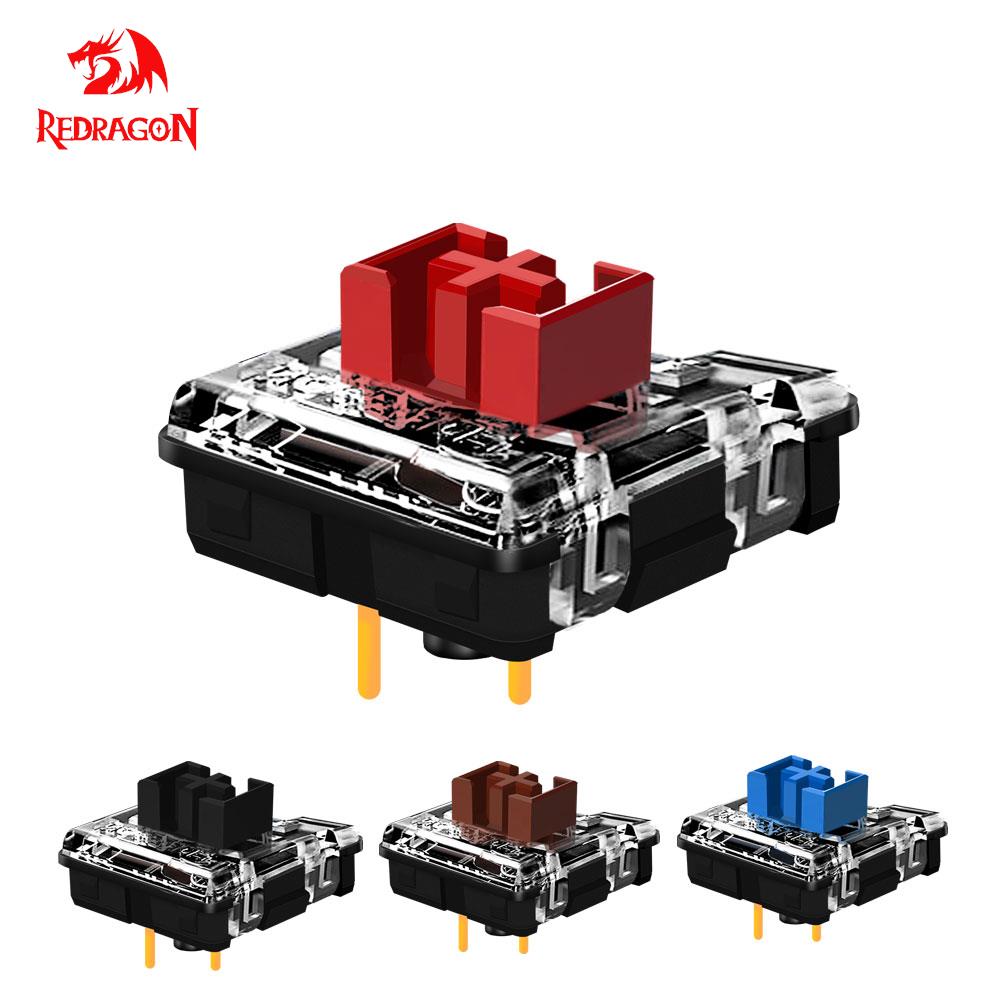 Gaming Keyboard Mobile - Redragon smd rgb mxロープロファイル5.5スイッチ3Pinという感じリニア触覚サイレントメカニカルキーボード赤黒青茶switche