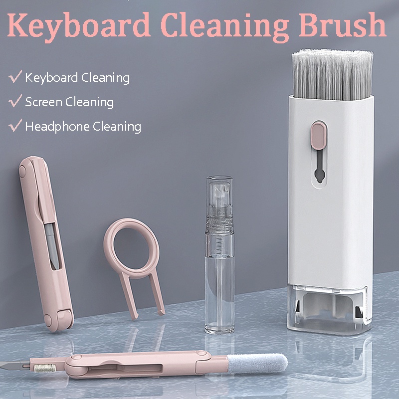 Keycap Puller Ring - 7 in 1 電子クリーナーキットラップトップキーボード Airpod クリーン多機能キーキャッププラーボトル付き