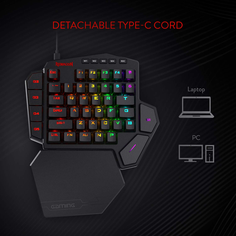 片手メカニカルゲーミングキーボード,リストレスト,Type- - Gaming Keyboard 1 Hand のレビューと価格