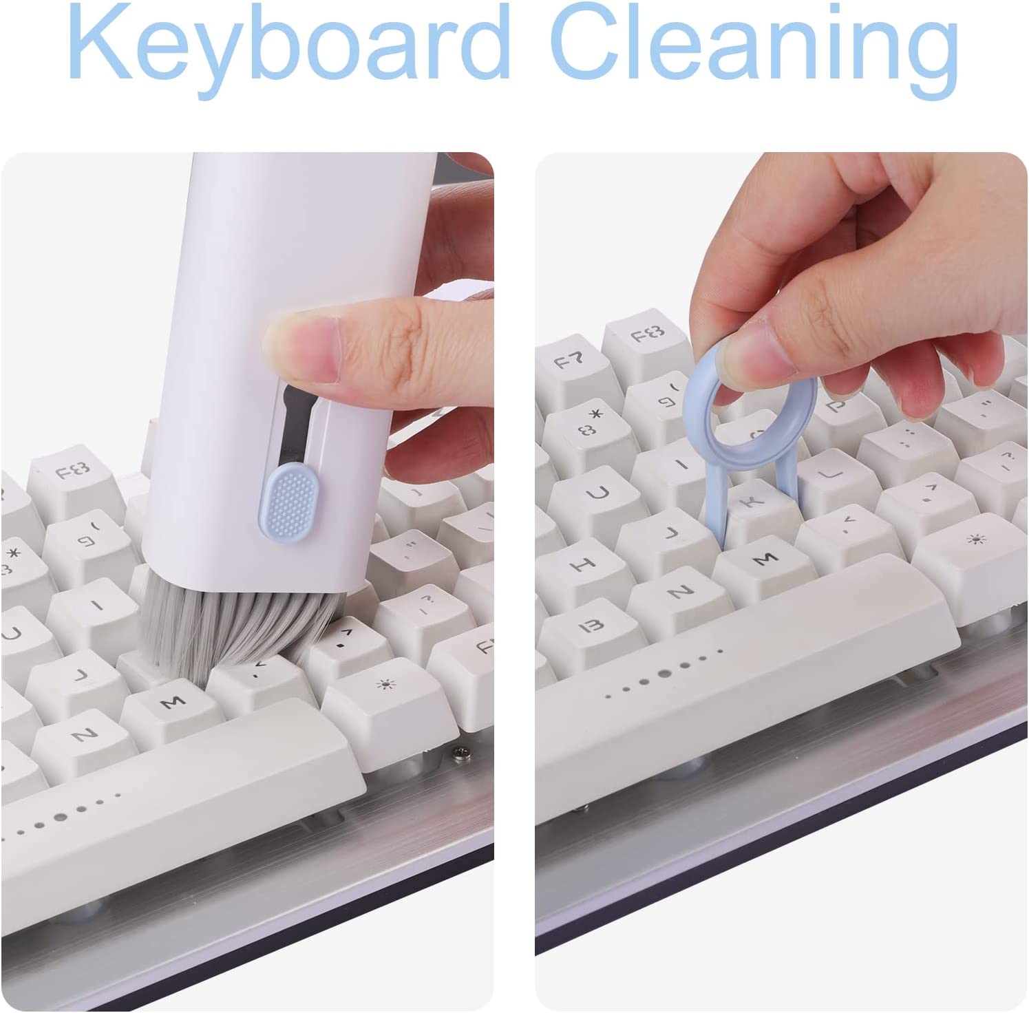 7-in-1 コンピュータキーボードクリーナーブラシキットイ - Keycap Puller Ring のレビューと価格