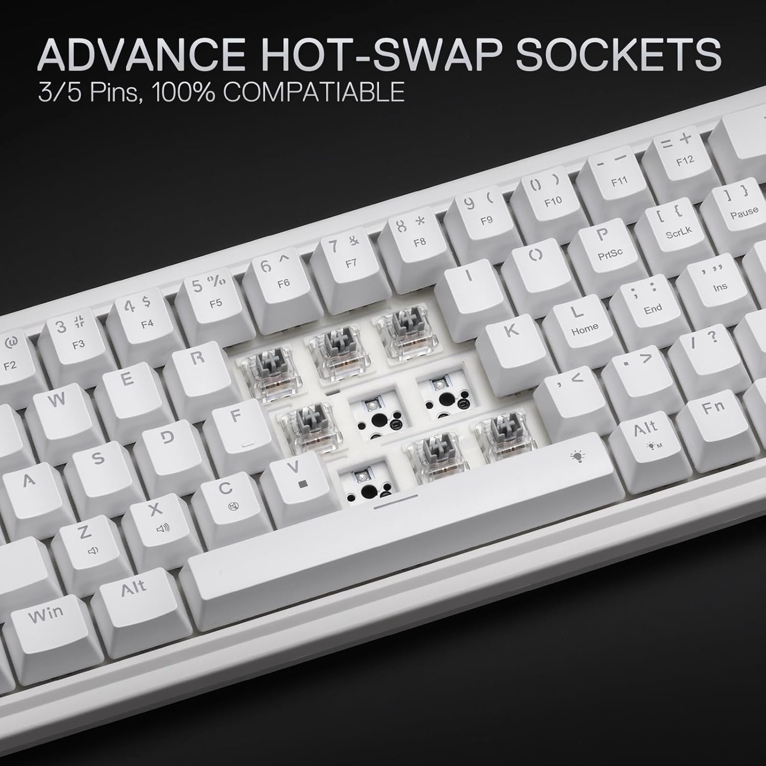 K709メカニカルゲーミングキーボード,有線,RGB,68キ - Gaming Keyboard No Noise のレビューと価格