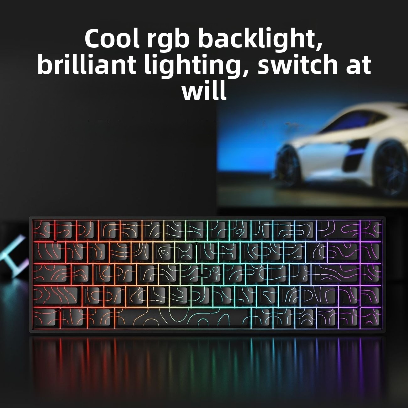 60%ワイヤレスBluetooth 2.4Gメカニカルキーボ - Gaming Keyboard Mobile のレビューと価格