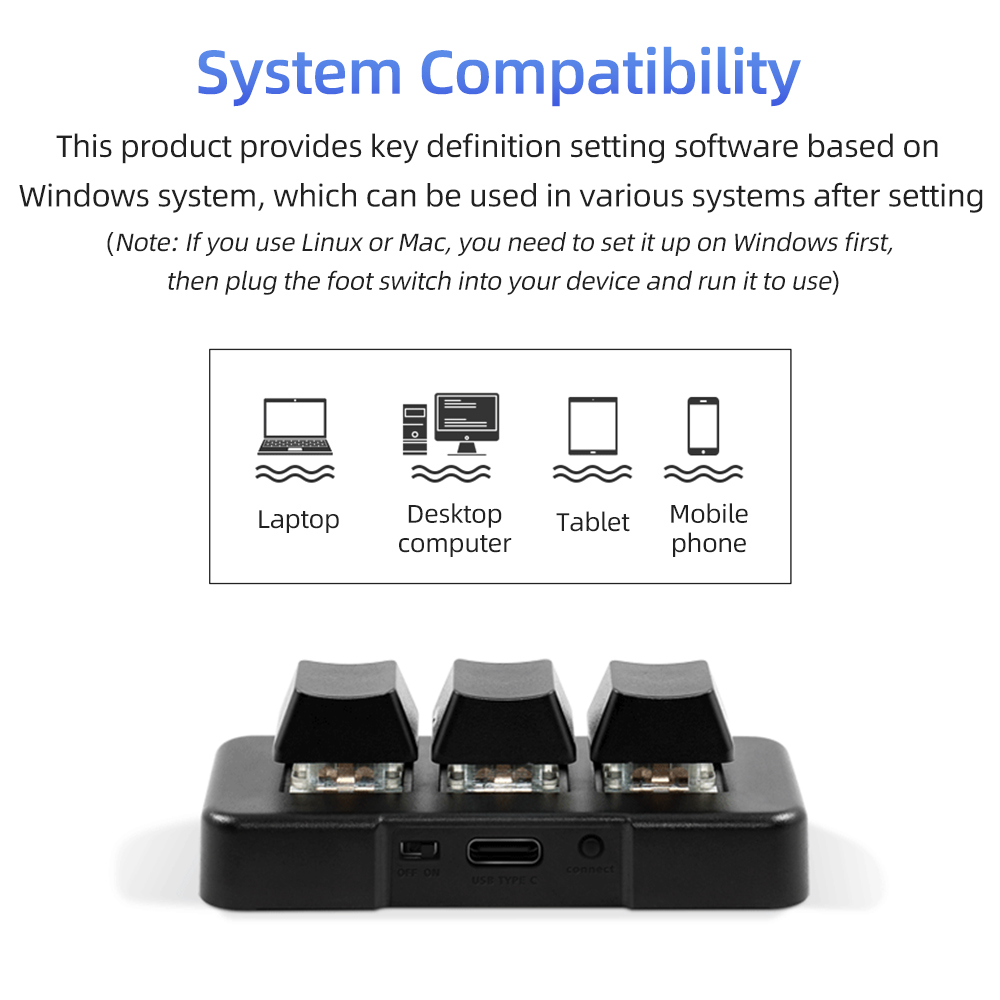 メカニカルブルースイッチ付き小型キーボード,3キー,USB, - Gaming Keyboard Mobile のレビューと価格