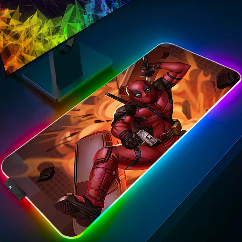 LED マウスパッドゲーミングバックライトロックエッジアニメ - Gaming Keyboard Tactile のレビューと価格