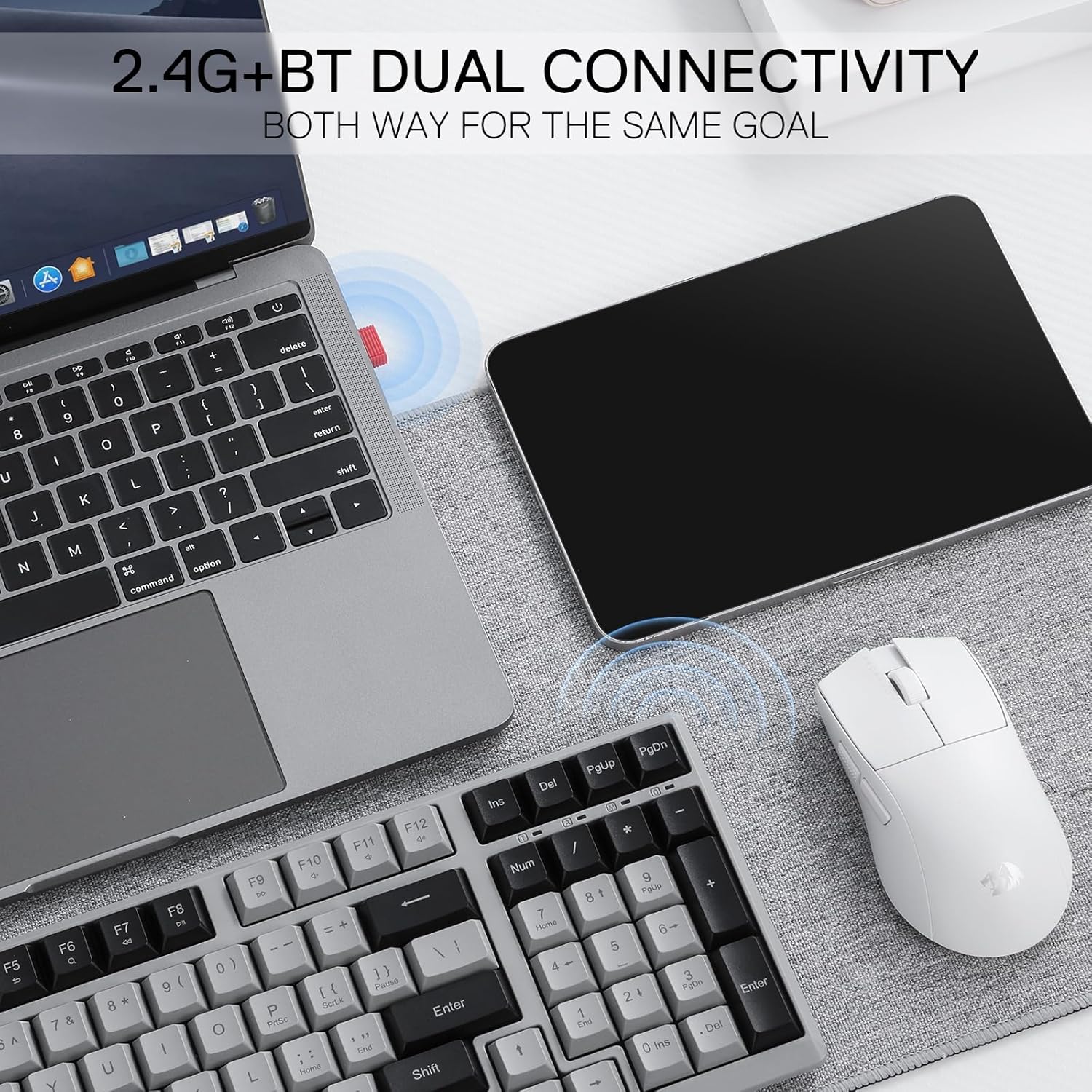 薄型ワイヤレスキーボード,Redragon-BK7114 g - Gaming Keyboard Mobile のレビューと価格