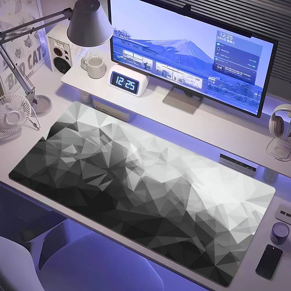 幾何学模様大型マウスパッド 100x50cm ビッグコンピュ - Gaming Keyboard Higround のレビューと価格