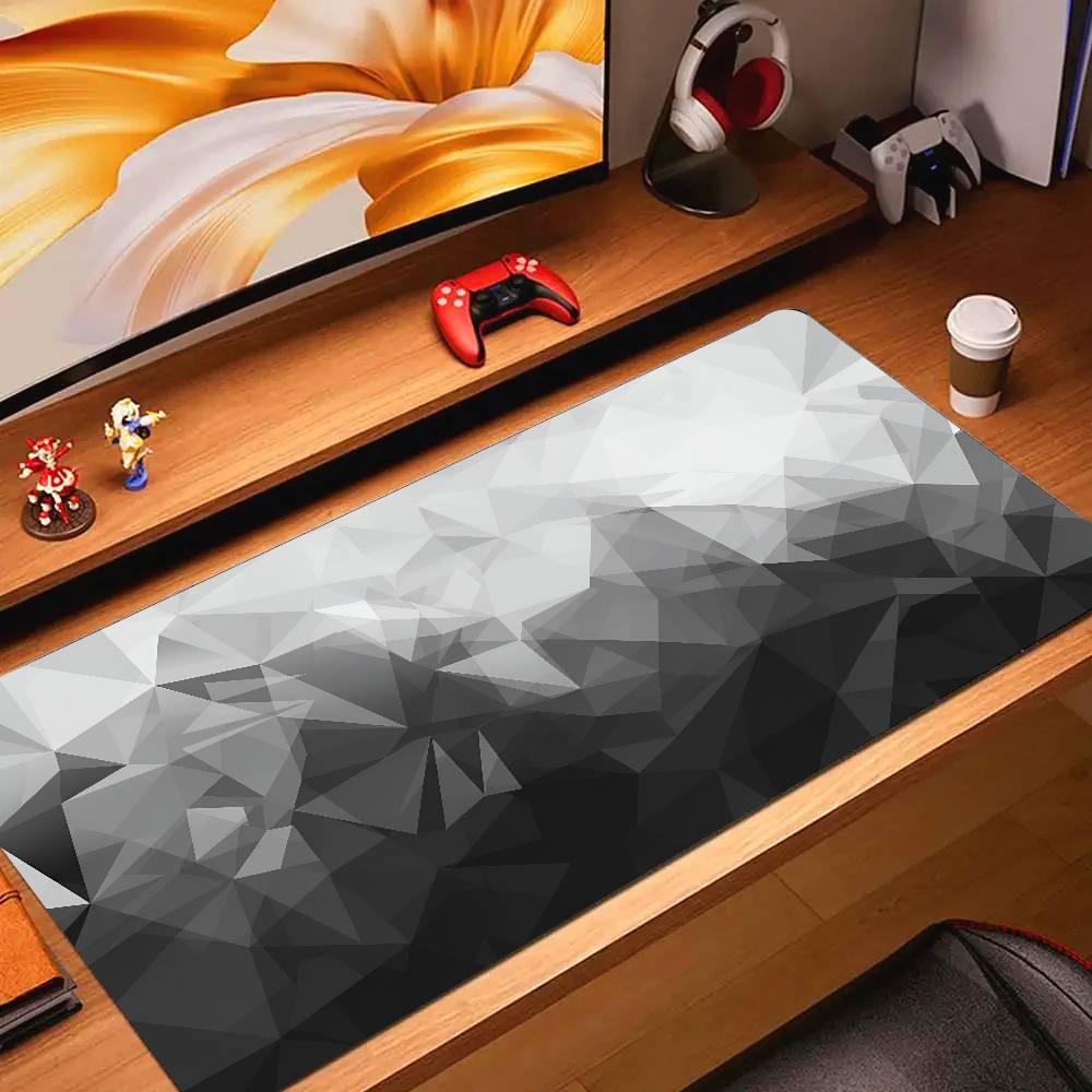 幾何学模様大型マウスパッド 100x50cm ビッグコンピュ - Gaming Keyboard Higround のレビューと価格