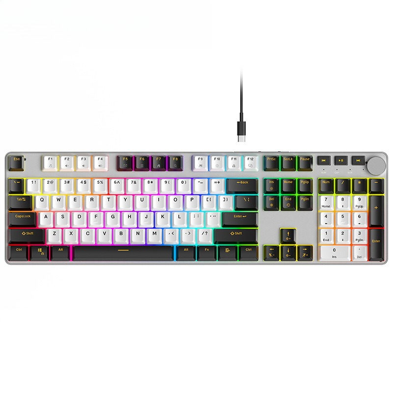 Eスポーツ メカニカルキーボード アルミ合金 低ノイズ レッ - Gaming Keyboard No Noise のレビューと価格