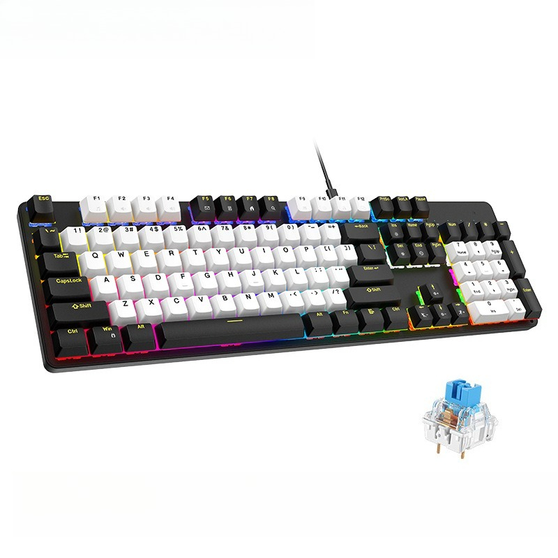 Eスポーツ メカニカルキーボード アルミ合金 低ノイズ レッ - Gaming Keyboard No Noise のレビューと価格
