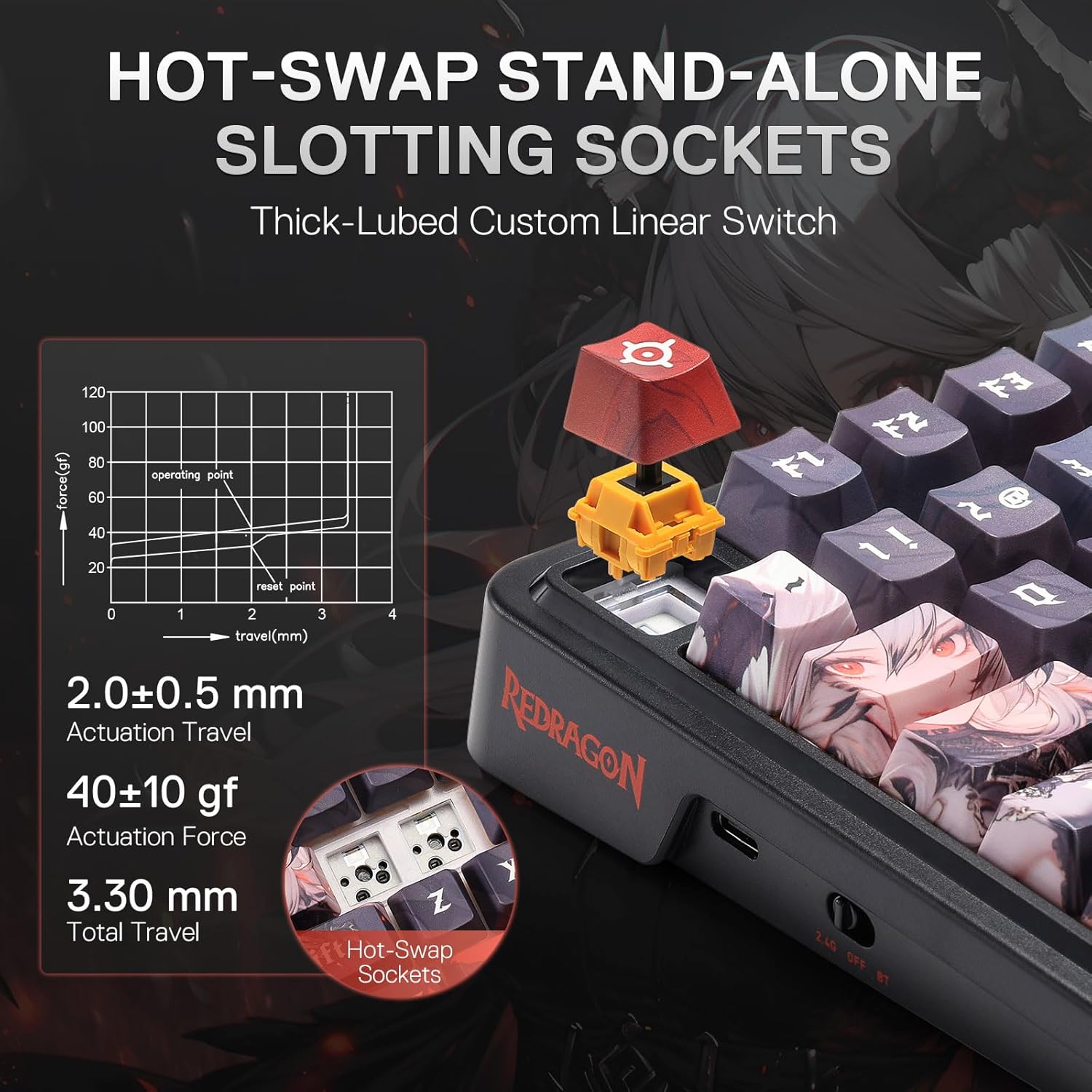 Redragon ワイヤレス ガスケット ゲーミング キーボ - Gaming Keyboard Mobile のレビューと価格