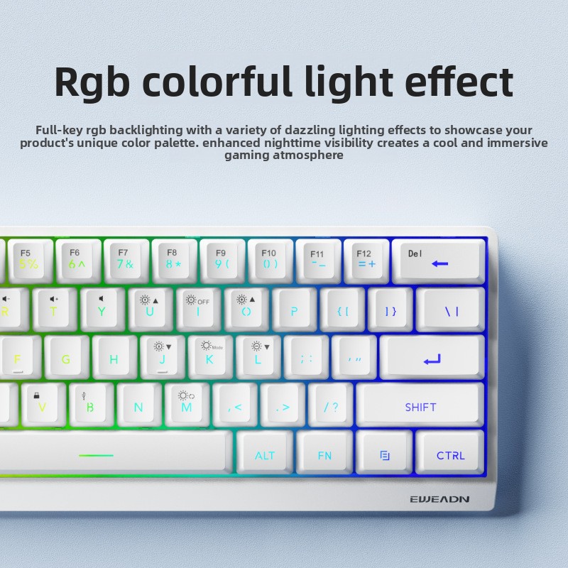 61キー ワイヤレス ミニキーボード Bluetooth+2 - Gaming Keyboard No Noise のレビューと価格