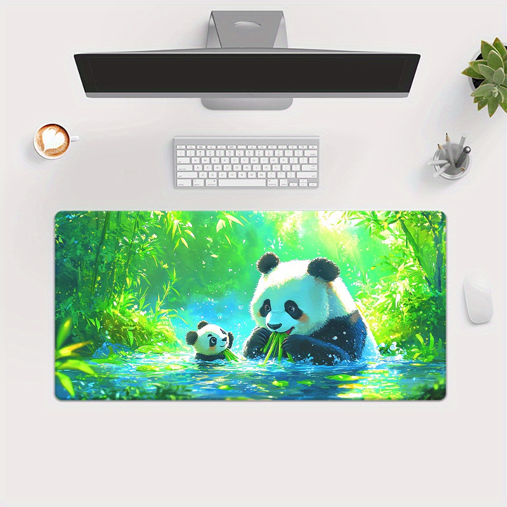 ブランドかわいい漫画パンダ HD プリントアイアンアートマウ - Gaming Keyboard Brand のレビューと価格