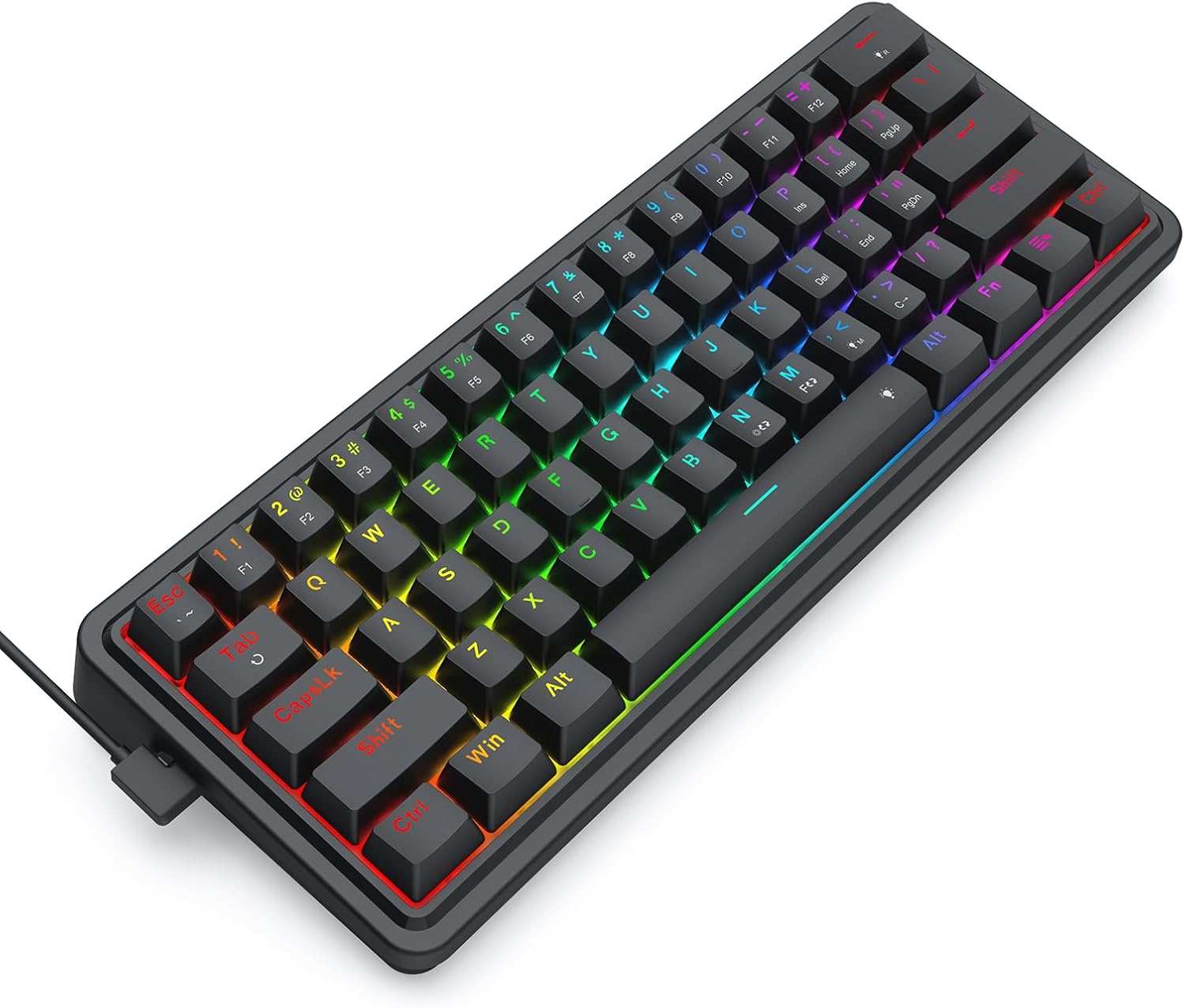 Redragon K722 60% 有線ガスケット RGB  - Gaming Keyboard No Noise のレビューと価格