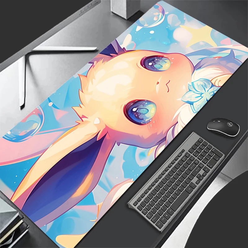 P-ポケモン イーブイ アニメ ゲーミングマウスパッド、拡張 - Gaming Keyboard Tactile のレビューと価格