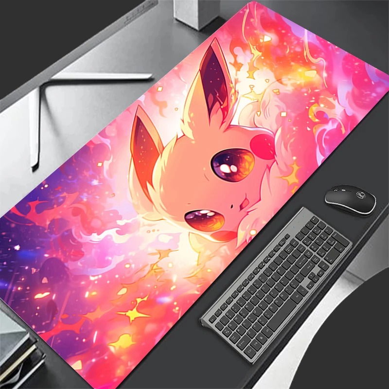 P-ポケモン イーブイ アニメ ゲーミングマウスパッド、拡張 - Gaming Keyboard Tactile のレビューと価格