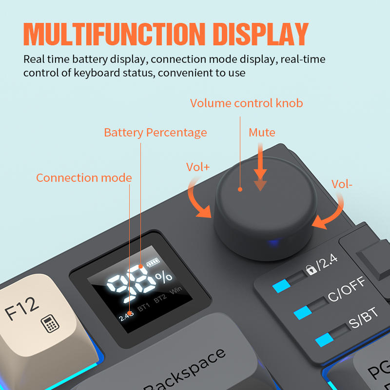 プレミアムデュアルモード2.4G+Bluetoothキーボー - Gaming Keyboard Extension のレビューと価格