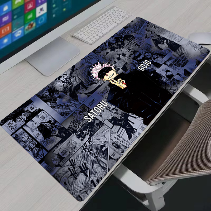 マウスパッドクールアニメ呪術廻戦五条悟大型ゲーミングマウスパ - Gaming Keyboard Tactile のレビューと価格