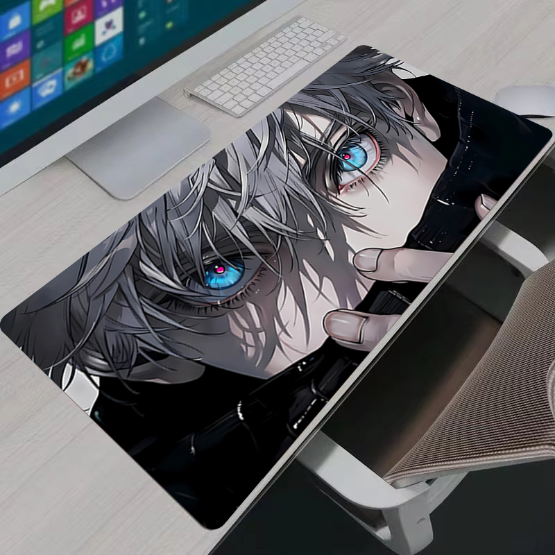 マウスパッドクールアニメ呪術廻戦五条悟大型ゲーミングマウスパ - Gaming Keyboard Tactile のレビューと価格