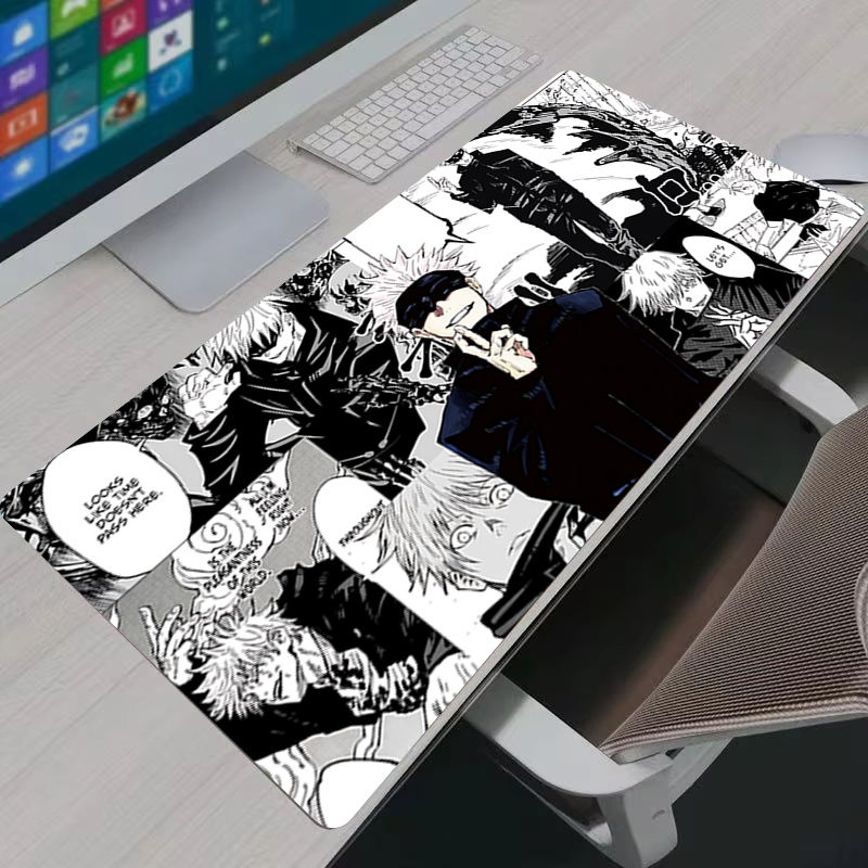 マウスパッドクールアニメ呪術廻戦五条悟大型ゲーミングマウスパ - Gaming Keyboard Tactile のレビューと価格