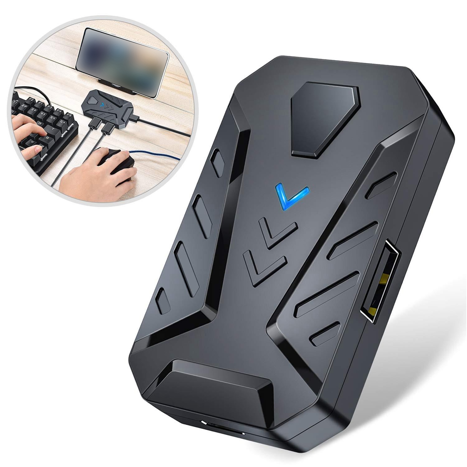 ゲーミングキーボードマウスコンバーターアダプター Andro - Gaming Keyboard Mobile のレビューと価格