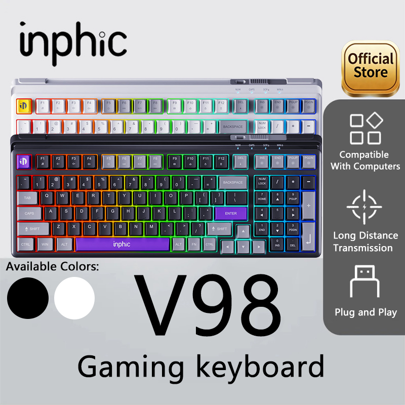 INPHIC V98 TYPE-C 有線ゲーミングキーボード - Gaming Keyboard No Noise のレビューと価格