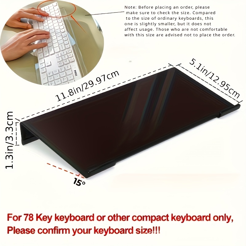 アクリルキーボードスタンド、透明デスクトップオーガナイザー、 - Gaming Keyboard Brand のレビューと価格