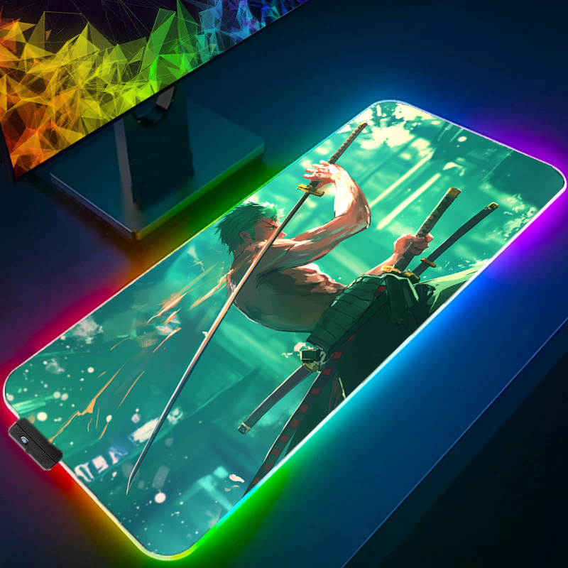 ワンピースゾロマウスパッド RGB ゲームアクセサリー Ga - Gaming Keyboard Tactile のレビューと価格