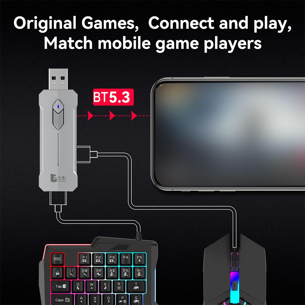 Gamwing X8/x8 プロキーボードとマウスコンバータ - Gaming Keyboard Half のレビューと価格