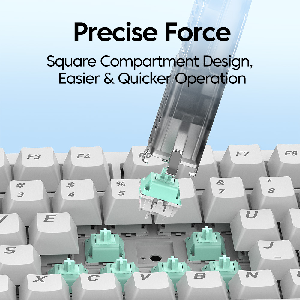 2 in 1 キーボードキーキャップスイッチプーラーオープナ - Keycap Puller Ring のレビューと価格