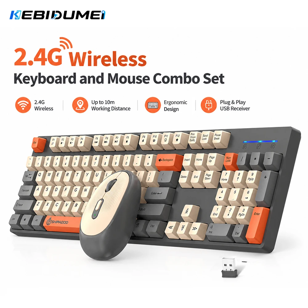 KEBIDUMEI 2.4G ワイヤレスキーボードとマウスの - Gaming Keyboard Extension のレビューと価格