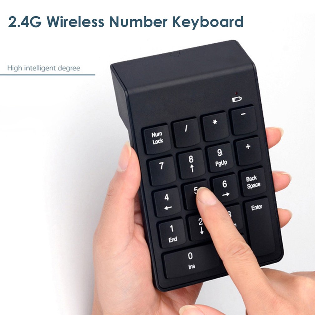18 キー 2.4 グラムワイヤレスキーボードミニデジタル数 - Gaming Keyboard Half のレビューと価格