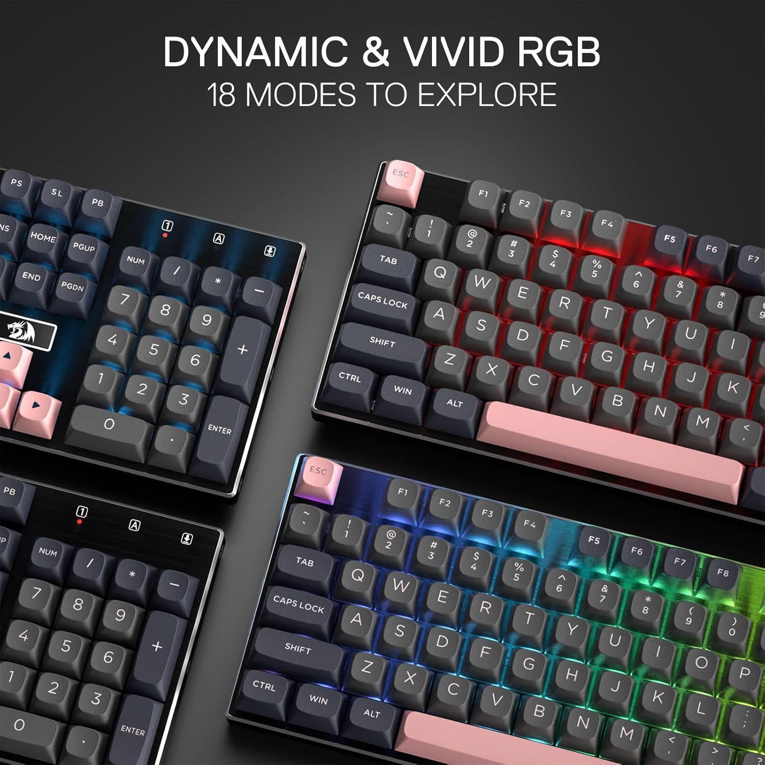 Redragon 556 SE 有線ゲーミング 104 キー - Gaming Keyboard No Noise のレビューと価格