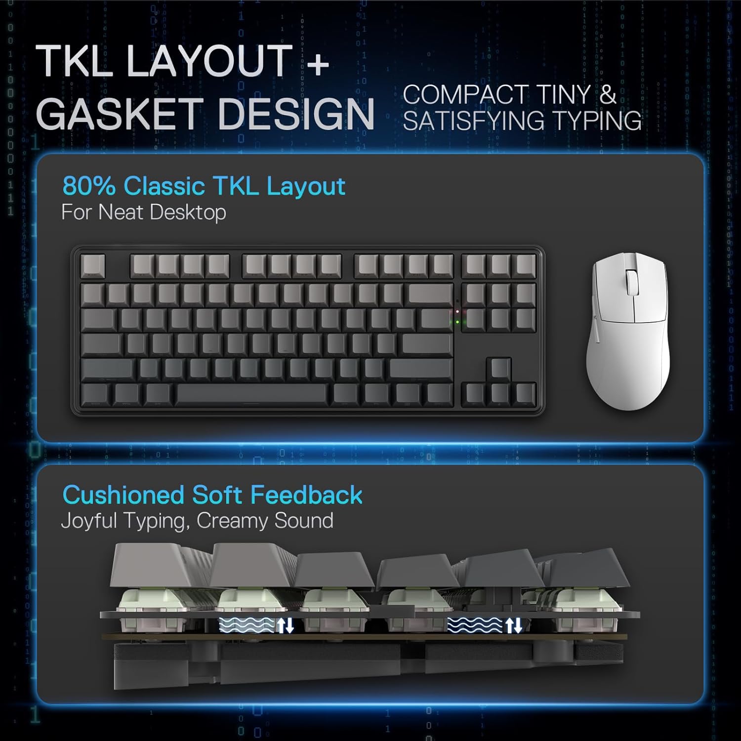 メカニカルキーボードRedragon-K707プロGB,80 - Gaming Keyboard No Noise のレビューと価格