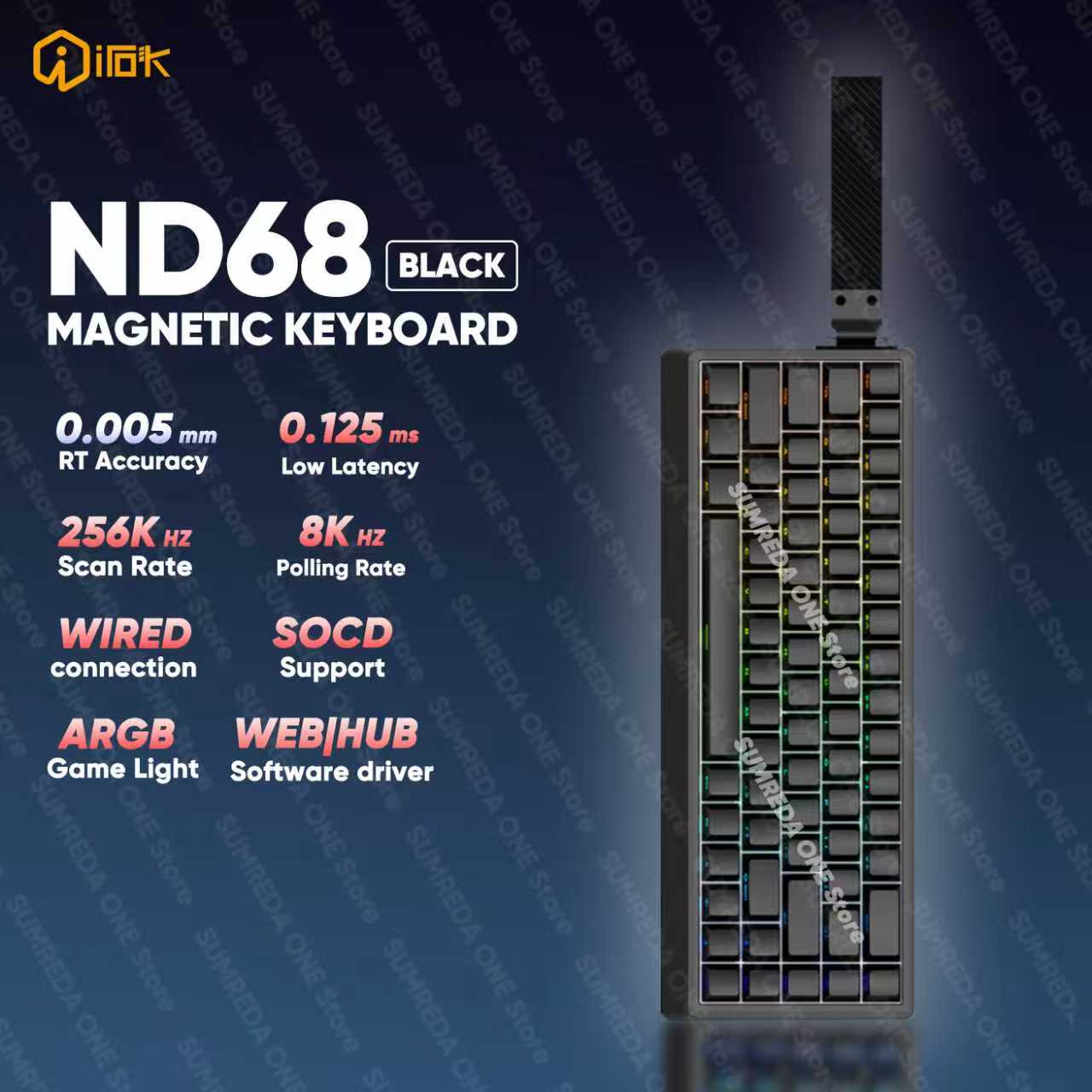 IROK ND68 ND68Pro ホール効果磁気スイッチ  - Gaming Keyboard Hall Effect Switches のレビューと価格